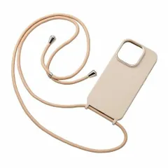 エレコム iPhone15 Pro &me シリコンケース グレージュ / ソフトレザーケース チャコールブラック ショルダーストラップ付き   スマホケース iPhoneケース 可愛い シンプル 肩掛け 使いやすい 手にフィット 衝撃吸収 落下防止 ケース