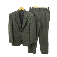 ロベルト スーツ セットアップ 上下セット ジャケット パンツ 記名有 メンズ ﾌﾘｰサイズ カーキ系 ROBELT 【中古】