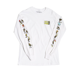 【ANTI HERO】ANTIHERO  アンチヒーロー ROACHED OUT   ロングTシャツ ロンT 長袖カットソー  WHITE/ホワイト
