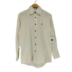 バーバリーブラックレーベル BURBERRY BLACK LABEL ホース刺繍ロゴ ボタンダウンシャツ メンズ  2