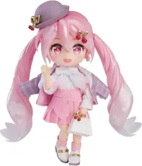 【中古】フィギュア ねんどろいどどーる 桜ミク お花見コーデVer. 「キャラクター・ボーカル・シリーズ 01 初音ミク」 GOODSMILE ONLINE SHOP限定