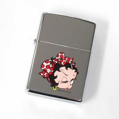 Zippo ジッポーライター ベティー ブープ 水玉リボン1994年製  銀 シルバー