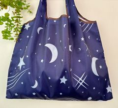 星柄　折りたたみトート、エコバッグ 買い物バッグ　大容量　コンパクト