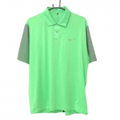 ★値下げ★【新品】ナイキ タイガーウッズコレクション 半袖ポロシャツ ライトグリーン×グレー  メンズ 2XL ゴルフウェア 大きいサイズ NIKE