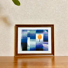 新品☆額縁付アートポスター☆パウル・クレー☆Paul Klee☆音楽一家☆抽象画☆The Harbinger of Autumn, 1922☆468