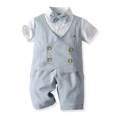 男の子 フォーマル スーツ 半袖　2色　80cm-90cmのサムネイル