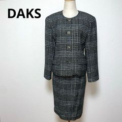 DAKS ロロピアーナ スカートスーツ セットアップ L ストライプ柄