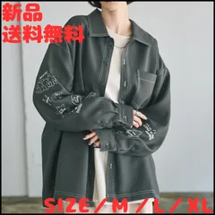 Power To The People／パワー・トゥ・ザ・ピープル　オバケ刺繍シャツ　刺繍　ストリートファッション　スケーターコーデ　アメリカンカジュアル　ブルー　オフホワイト　チャコール　М　L　XL　新品　新作入荷　少量入荷　送料無料　4701007