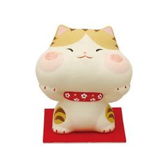 福々ほっぺ猫 置物 縁起物 雑貨 インテリア ギフト 海外プレゼント かわいい おしゃれ 新築祝い 結婚祝い お祝い 母の日 父の日 敬老の日 記念品18-279