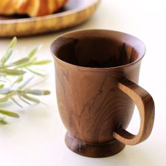 マグカップ 木製 チーク おしゃれ 天然木 無垢材 ウッド 木目 自然素材 シンプル ナチュラル マグ コーヒーカップ チークマグカップ リム