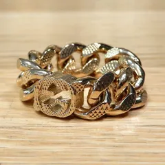 美品✨グッチ GUCCI　指輪　リング　17号 チェーン　喜平 GUCCI - グッチ Gucci Link to Love ミラー 17号(57) リングの