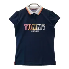 サイズ：L TOMMY HILFIGER GOLF トミー ヒルフィガーゴルフ  半袖ポロシャツ  ネイビー系 [240101492072] ゴルフウェア レディース ストスト