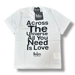 参考上代11550円 未使用品 COMME des GARCONS × The Beatles The Beatles CDG T-Shirt ビートルズTシャツ 半袖 カットソー コムデギャルソン ビートルズ コラボ VZT031051 ホワイト S