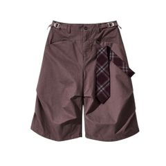 CORD. TIE STRAP BERMUDA PANTS