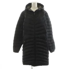 エルエルビーン L.L.BEAN ダウンコート ロング丈 フード ナイロン アウター XL 黒 ブラック /AN38