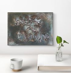 美しき破裂 / 抽象画 53×44㎝ 額縁セット 原画1点のみ モダンアート 美しき破裂 - 抽象画 53×44㎝ A3 額縁セット 原画のみ 一点物