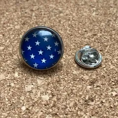 p136　星柄 スター柄 ピンバッジ　ラペルピン