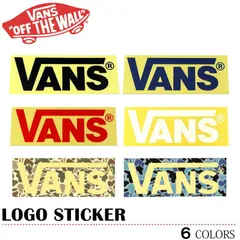VANS バンズ ヴァンズ ステッカー シール ブラック ネイビー レッド ホワイト ロゴ スケート スケーター メンズ レディース 学生 大学 メンズ レディース