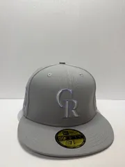Newera コロラドロッキーズ 25thアニバーサリー 59fifty フィッティドキャップ パープルスモークカラー