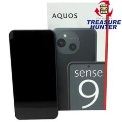 SHARP AQUOS sense9 6.1インチ 128GB ブラック SHG14SKA 利用制限○ 2024年 スマートフォン シャープ 【103071927006】