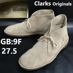 クラークス/Clarks Originals★本革/スエードレザー/デザートブーツ【size:9F/27.5程度/ベージュ】クレープソール/Boots◆bWB96-32<sale>