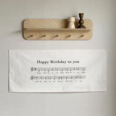 バースデー タペストリー 誕生日 タペストリー 誕生日 飾り付け バースディー飾り ハッピーバースデー バースデーソング音譜 背景 壁飾り 誕生日飾り 装飾 おしゃれ シンプル 飾り  birthdayleigao07