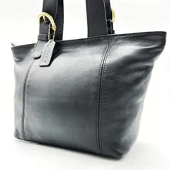 ?美品? OLDCOACH オールドコーチ トートバッグ ハンドバッグ レザー 革 ブラック 黒色 ゴールド金具 キーホルダー付き ユニセックス 男女兼用 メンズ レディース 4133