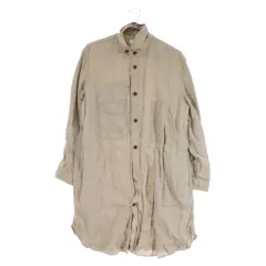 JUNYA WATANABE COMME des GARCONS (ジュンヤワタナベ コムデギャルソン) リネンロング丈 長袖シャツ UM-O023 ベージュのサムネイル