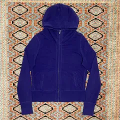 チャンピオン パープル 起毛 フルジップアップ フード付きTシャツ レディースL