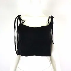 トラッゾドンナ Torrazzo Donna キャミソール タンクトップ ニット F 黒 ブラック 美品のサムネイル