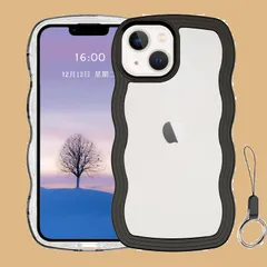 【人気商品】iPhone 13mini ケース クリア ウェーブ アイフォン 13mini TPU波状フレーム うねうね アイフォン13mini 滑り止め スマホケースウェーブ デザイン 手にフィット 韓国 可愛い 女性用 女子向け 透明 ケースカバー 人気