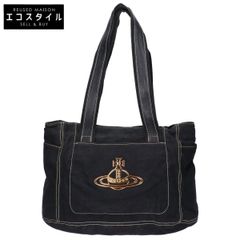 Vivienne Westwood ヴィヴィアンウエストウッド キャンバスｘレザー メタルオーブ エッジウェア