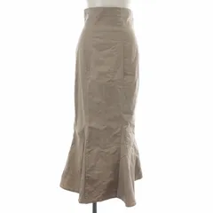 スナイデル SNIDEL 21AW ハイウエストタイトヘムフレアスカート マーメイドスカート ロング マキシ 0 7 グレーベージュ SWFS214155 /XK