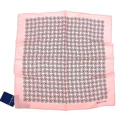 未使用品 POLO RALPH LAUREN ポロラルフローレン  プチスカーフ   ピンク シルク100％ レディース フラワーモチーフ　240001139369