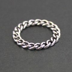 【5個パック】銀古美 リングチャーム [外径21mm, 内径14mm] sgy-681-5p