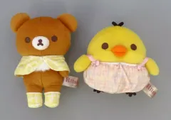 【中古】ぬいぐるみ チャイロイコグマ＆キイロイトリ ぬいぐるみセット(2個セット) 「ネオ・リラッくじ Part8」 C賞