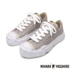 【Maison MIHARA YASUHIRO/メゾン ミハラヤスヒロ】"HANK" original sole toe cap sneaker LOW canvas - GRAY / A05FW702【送料無料】