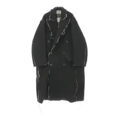 BALENCIAGA (バレンシアガ) 22AW Raw Edge Coat ウールロングコート ブラック 704511 TMU18のサムネイル