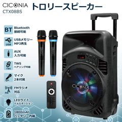 訳あり展示品 CICONIA トロリースピーカー CTX08BS マイクカラオケ