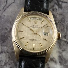 ロレックス デイデイト 1803 希少 モザイクシグマダイヤル K18YG ROLEX 金無垢 ヴィンテージ 自動巻 Cal.1556 DAY-DATE イエローゴールド 1970年