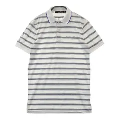 サイズ：XS RLX ラルフローレン  半袖ポロシャツ ボーダー柄 ホワイト系 [240101319810]# ゴルフウェア メンズ ストスト
