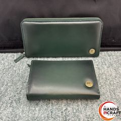 ◎【未使用】 GoldenBear 長財布/折り財布 2点セット ゴールデンベア グラデーショングリーン