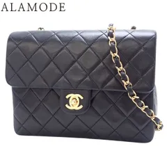 CHANEL(シャネル) マトラッセ チェーンショルダーバッグ ショルダーバッグ 肩掛け シングルフラップ ミニマト マトラッセ20 ラムスキン ブラック黒 ゴールド金具 レディース 40802147949【中古】【アラモード】