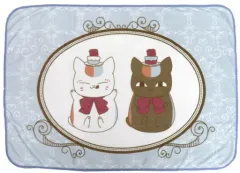 【中古】抱き枕カバー・シーツ・ブランケット ニャンコ先生＆黒ニャンコ ブランケット 「一番くじ 夏目友人帳 アニメ15th アニバーサリーパーティーへようこそ」 C賞