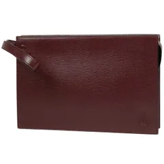 カルティエ CARTIER マストライン セカンドバッグ クラッチバッグ セカンドバッグ レザー ボルドー レディース 【中古】