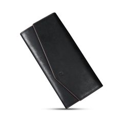 【新品未開封】財布 メンズ 長財布 日本製 本革  プエブロレザー素材を使用し、大容量のかぶせ型設計。カードスロットは 12 枚分用意されており、デザインはシンプルで使いやすい。レディース 美しいパッケージと 贈り物に最適（ブラック)KAW9980FGCQB