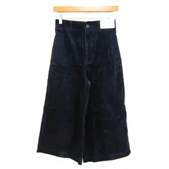 ユニクロ クロップドパンツ ワイドパンツ 未使用 コットン100% ボトムス レディース 61サイズ ネイビー UNIQLO