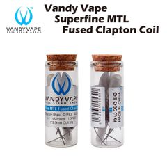 VandyVape Superfine MTL Fused Clapton Prebuilt Coils 10個入 バンディベイプ プリビルドコイル フューズドクラプトン ワイヤー アトマイザー ベイプ vape