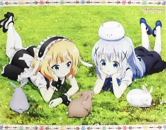 【中古】タペストリー(大型) チノ＆シャロ＆ティッピー アニメ描き下ろしB2タペストリー 「Blu-ray/DVD ご注文はうさぎですか? BLOOM」 とらのあな全巻購入特典