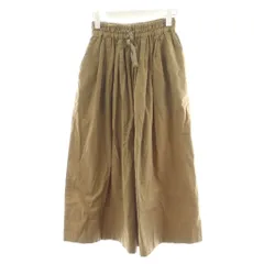 【pas de calais】ゆったりガウチョ✳︎ベージュ✳︎美品 pas de calais】ゆったりガウチョ✳︎ベージュ✳︎美品 - パンツ